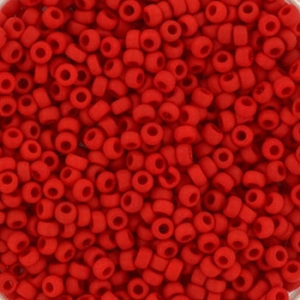 Margele Miyuki - Margele Miyuki Rocailles 11/0 opaque matte red KRMISE11408F