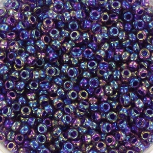 Margele Miyuki Rocailes (rotunda) - Margele Miyuki Rocailles 11/0 purple lined amethyst ab