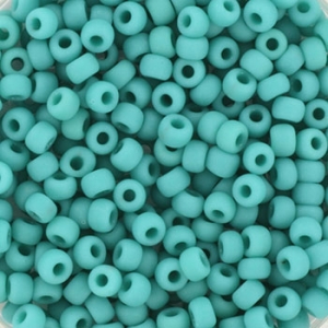 Margele Miyuki - Margele Miyuki Rocailles 8/0 opaque matte turquoise green KRMISE08412F