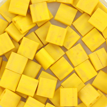 Margele Miyuki - Miyuki tila 5x5 mm opaque matte canary TL-2311