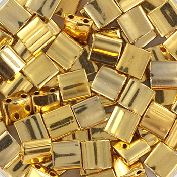 Margele Miyuki - Miyuki tila 5x5 mm plated gold TL-191