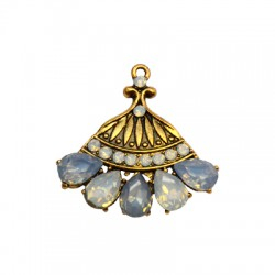 Pandantive, accesorii pandantive - Pandantiv cristale bleu