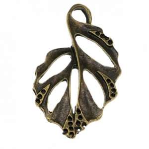 Accesorii metale comune - Pandantiv frunza mare