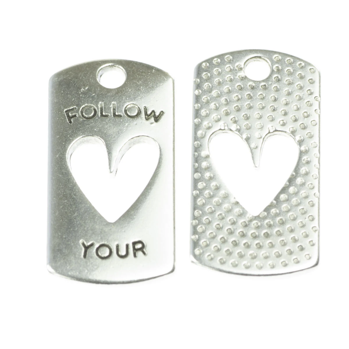 Pandantive, accesorii pandantive - Pandantiv, zamac placat cu argint, 20x10 mm, gros. 2 mm