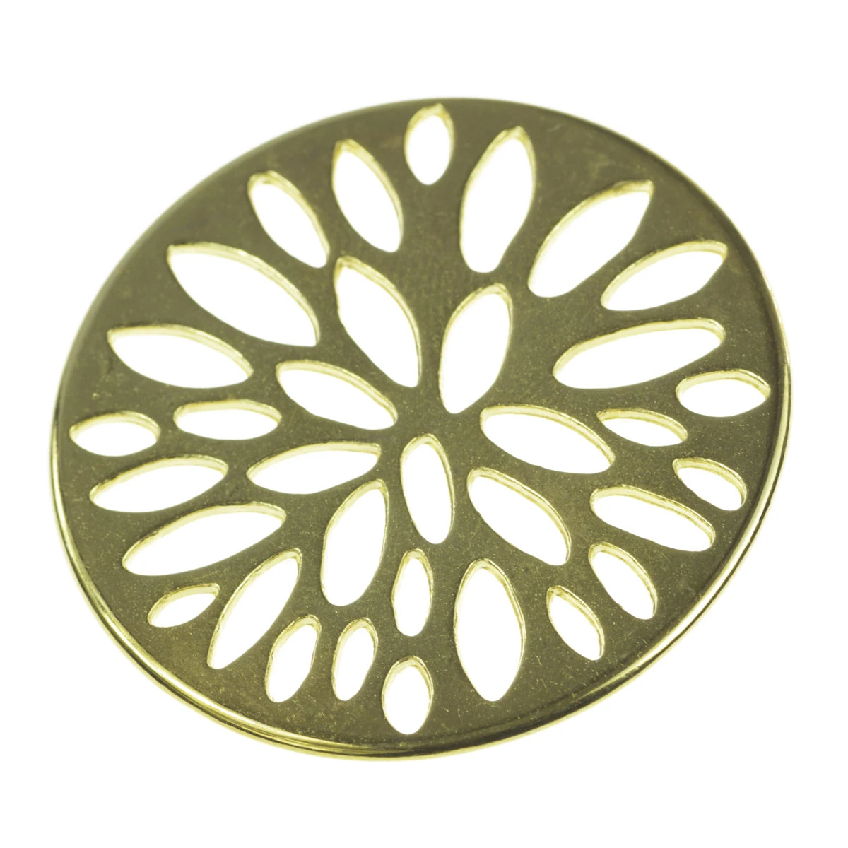 Pandantive, accesorii pandantive - Pandantiv, zamac placat cu aur, D 38 mm, gros. 1.5 mm