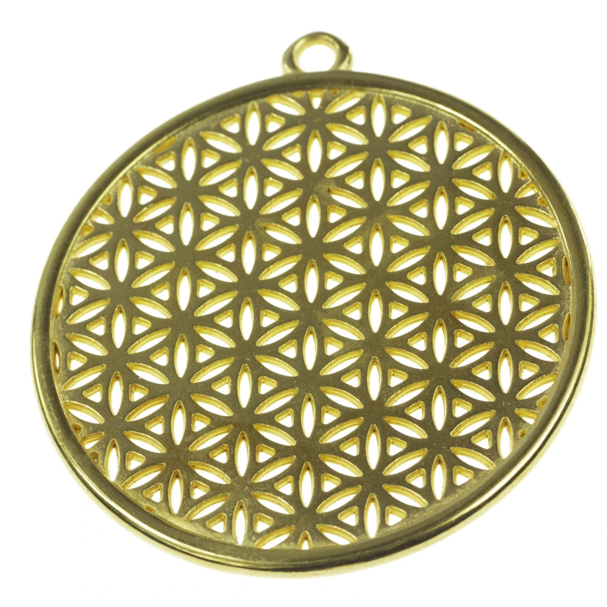 Pandantive, accesorii pandantive - Pandantiv, zamac placat cu aur, D 45 mm, gros. 2 mm