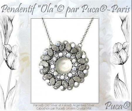 Margele Paros Par Puca 7 X 4 mm Argentees/Silver [2]