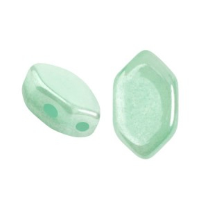 Margele Par Puca - Margele Paros Par Puca 7 X 4 mm Green Aqua Opal Luster