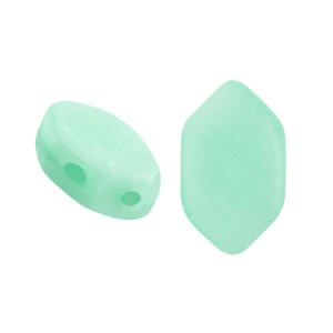 Margele Par Puca - Margele Paros Par Puca 7 X 4 mm Green Aqua Opal Mat