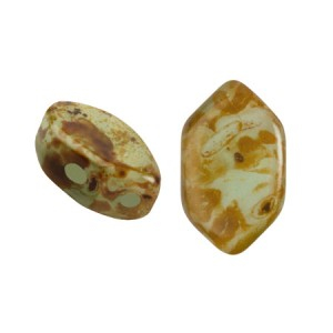 Margele Par Puca - Margele Paros Par Puca 7 X 4 mm Green Aqua Opal Travertin
