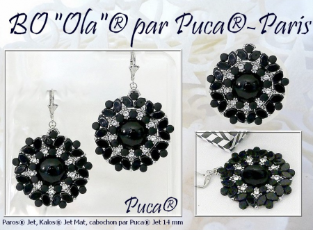 Margele Paros Par Puca 7 X 4 mm Jonquil Opal Tweedy [5]