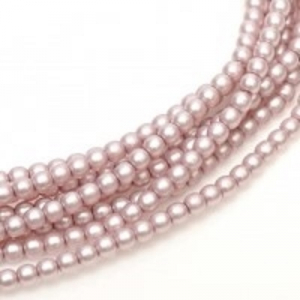 Margele Cehia - Perle cehesti matted 4 mm Antique pink satin