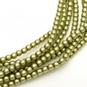 Margele Cehia - Perle cehesti matted 4 mm Spring bud satin
