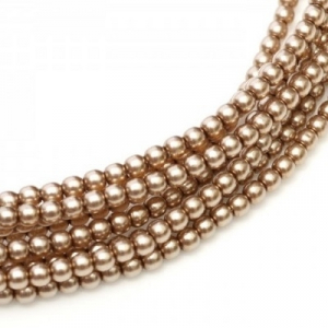 Margele Cehia - Perle cehesti shiny 4 mm Cocoa