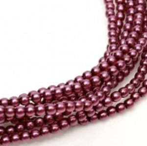 Margele Cehia - Perle cehesti shiny 4 mm Dark Margintenta