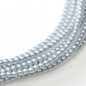 Margele Cehia - Perle cehesti shiny 4 mm Powder Blue