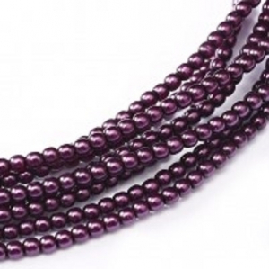 Margele Cehia - Perle cehesti shiny 4 mm Purple