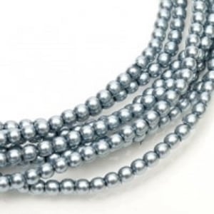 Margele Cehia - Perle cehesti shiny 4 mm State Blue