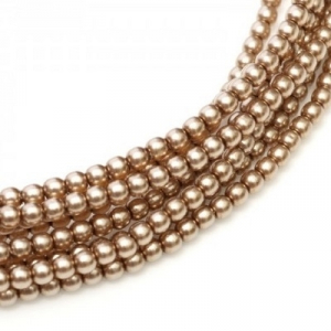 Margele Cehia - Perle cehesti shiny 8 mm Cocoa