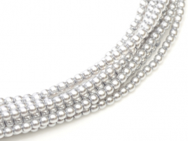 Margele Cehia - Perle Shiny 3 mm Platinum