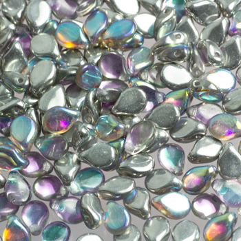 Margele cehesti Pip - Margele cehesti Pip 5x7 mm Crystal Vitrail Light