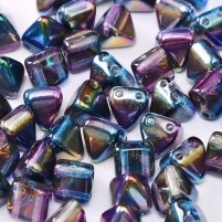 Piramida - Piramida 2-hole 6x6 mm Crystal Magic Blue