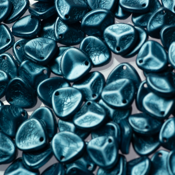 Margele cehesti Rose petals - Margele cehesti Rose Petals 8x7 mm (loose) : Pearl Coat Steel Blue