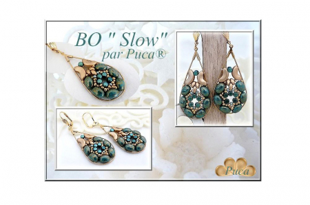 Margele Samos Par Puca 5 X 7 mm Opaque Green Turquoise [4]