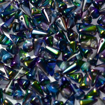 Margele Cehia - Spikes 5x8 mm Magic Blue