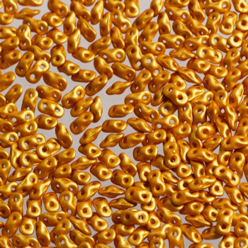 Margele Cehia - Super8® 2,2x4,7 mm Alabaster Metallic Gold