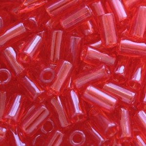 Margele Toho - Margele Toho Bugle 3 mm transparent siam ruby TB 01 5B