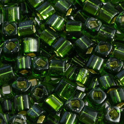 Toho Cub - Toho Cube 3 mm Silver-Lined Olivine