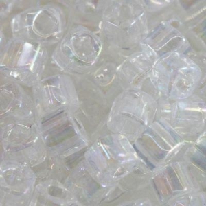 Margele Toho - Margele Toho Cube 3 mm transparent rainbow crystal TC 03 161
