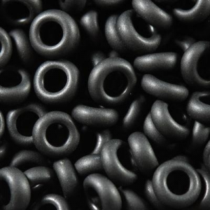 Margele Toho - Margele Toho Demi Round 8/0 opaque frosted jet TN 08 49F