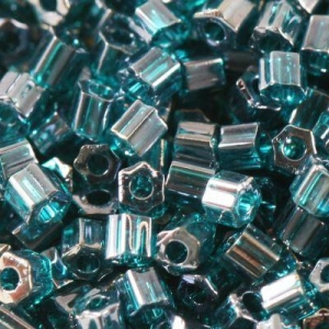 Margele Toho - Margele Toho Hex 2,2 mm transparent lustered teal TH 11 108BD