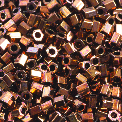 Toho Hex - Toho Hexagon 8/0  Dk Bronze