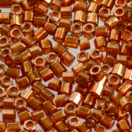 Toho Hexagon 8/0  Gold-Lustered African Sunset [1]