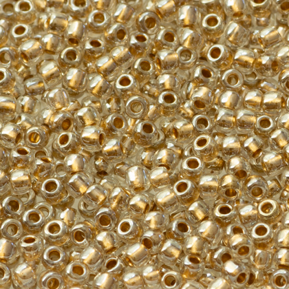 Toho Round - Toho Round 11/0 Gold-Lined Crystal