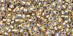 Toho Round - Toho Round 11/0 Gold-Lined Crystal