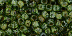 Toho Round - Toho Round 11/0 HYBRID Transparent Peridot - Picasso
