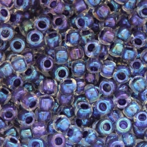 Margele Toho - Margele Toho Round 11/0 inside color rainbow crystal/tanzanite lined TR 11 181
