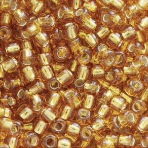Margele Toho - Margele Toho Round 11/0 silver lined topaz TR 11 22C