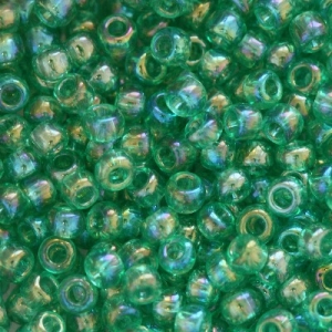 Margele Toho - Margele Toho Round 11/0 transparent rainbow dark peridot TR 11 164B