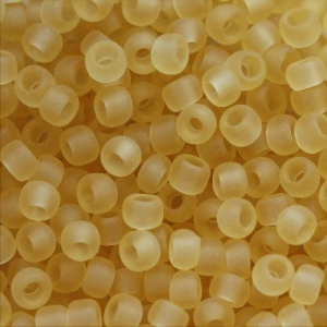 Toho Round - Margele Toho Round 11/0 transparent frosted lt topaz TR 11 2F