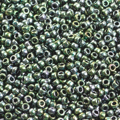 Toho Round - Toho round 15/0 Gold-Lined Black Diamond