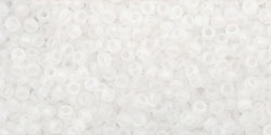 Margele Toho - Toho round transparent-rainbow-frosted crystal 15/0