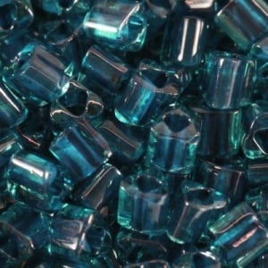Margele Toho - Margele Toho Triangle 3 mm inside color aqua/capri lined TG 08 932