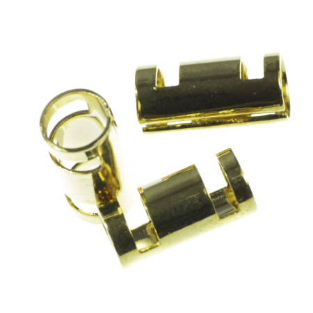 Accesorii metalice - Tub, aliaj placat cu aur, L 11 mm, D 5 mm
