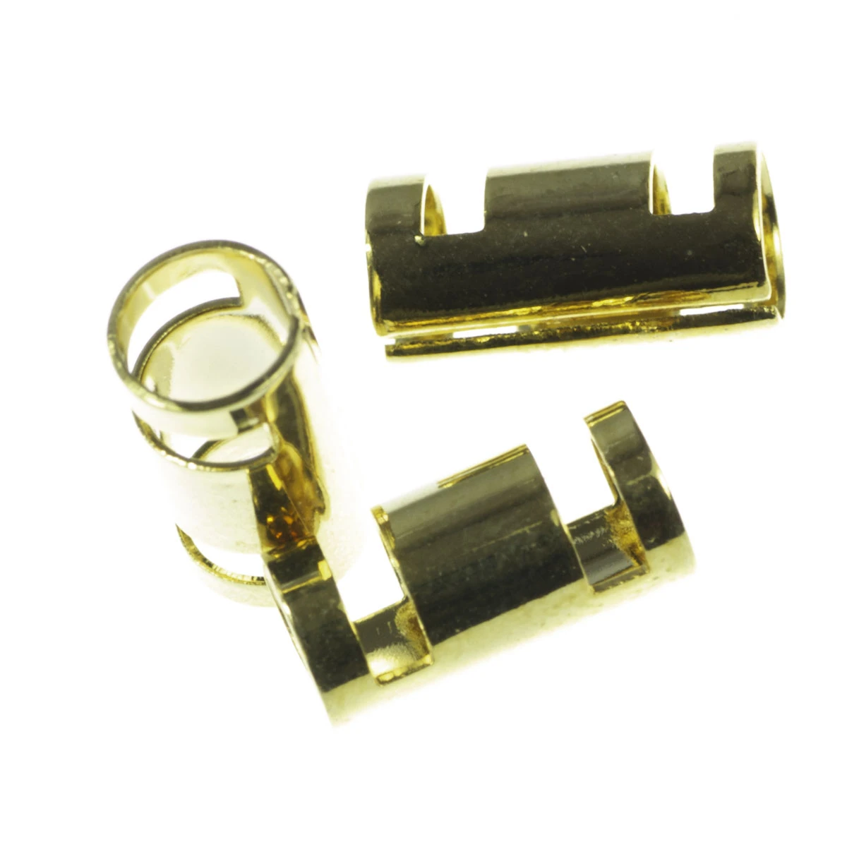 Conectori, link-uri si tuburi - Tub, aliaj placat cu aur, L 11 mm, D 5 mm