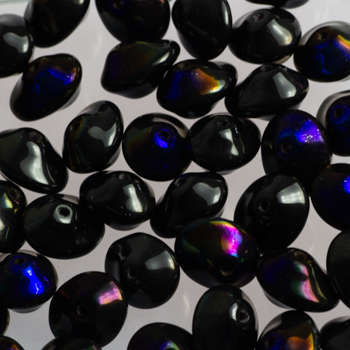 Margele Cehia - Ufo 7x11 mm Black Blue